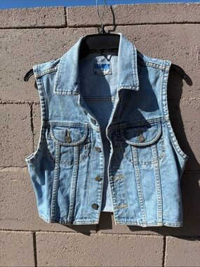 Breakers Light Blue Denim Vest - Sleeveless Jean Jacket